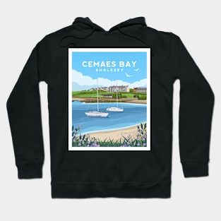 Cemaes Bay Beach, Anglesey North Wales Hoodie